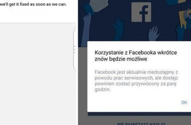 Nie działa wam Facebook? Jest globalna awaria - Zdjęcie główne