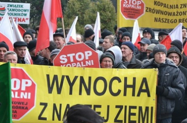 Rolnicy protestowali w sprawie kopalni odkrywkowej - Zdjęcie główne