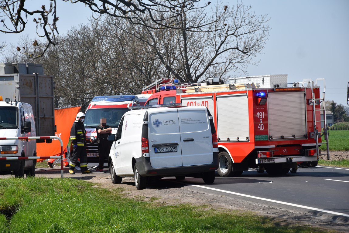 Wypadek śmiertelny w Kobylinie