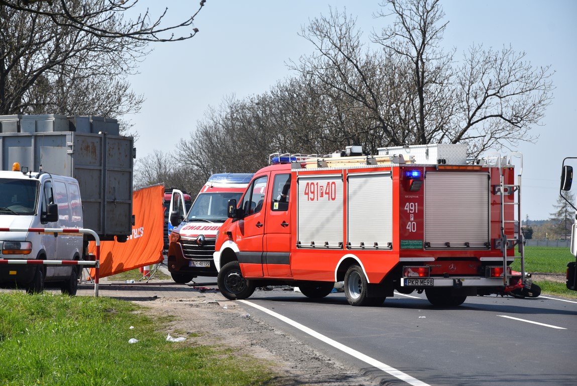 Wypadek śmiertelny w Kobylinie