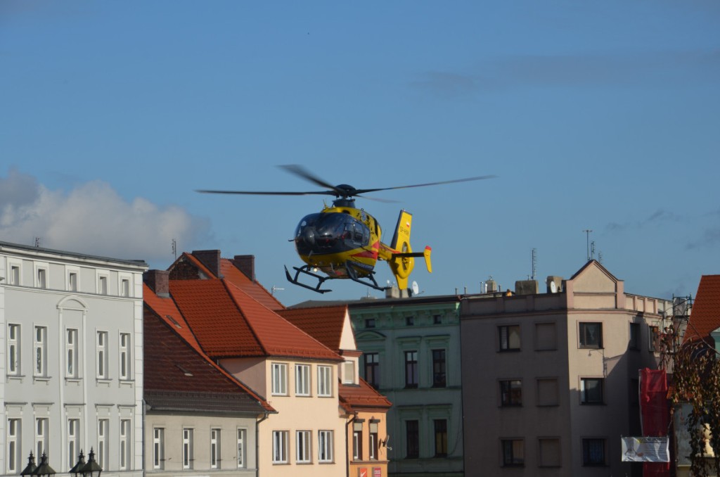 Lądowanie LPR na rynku w Krotoszynie - Zdjęcie główne