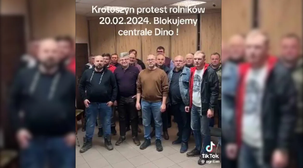 Krotoszyn. Rolnicy zablokują centralę Dino? Film z zapowiedzią protestu wywołał burzę - Zdjęcie główne