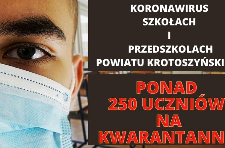 Koronawirus w powiecie krotoszyńskim. Zakażenie w 4 szkołach i 2 przedszkolach. - Zdjęcie główne