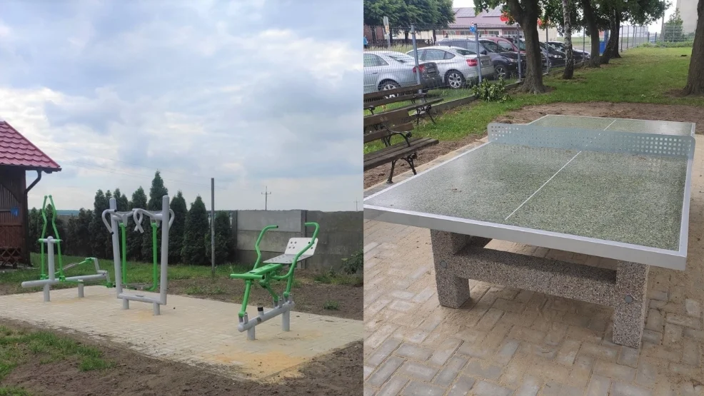 Gmina Krotoszyn. Nowa siłownia zewnętrzna i stół do tenisa [FOTO] - Zdjęcie główne