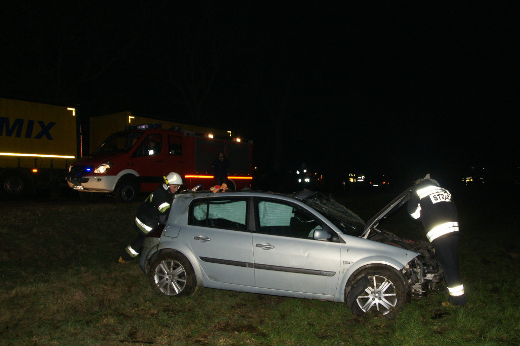 Wypadek na DK 36 w Smoszewie - Zdjęcie główne