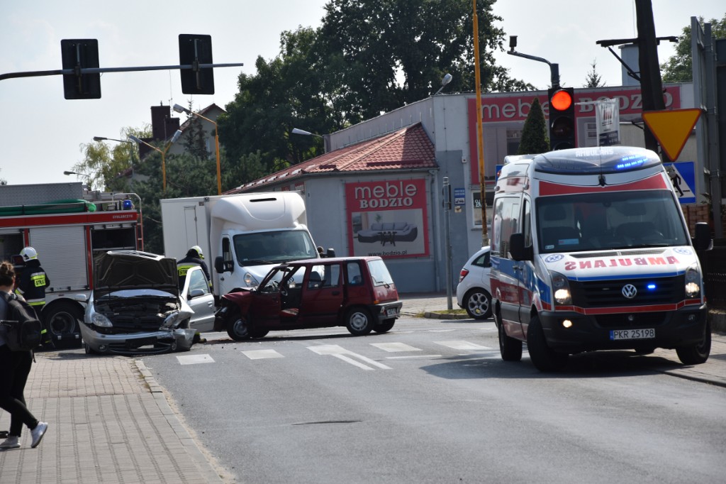 Wypadek na Raszkowskiej w Krotoszynie - Zdjęcie główne