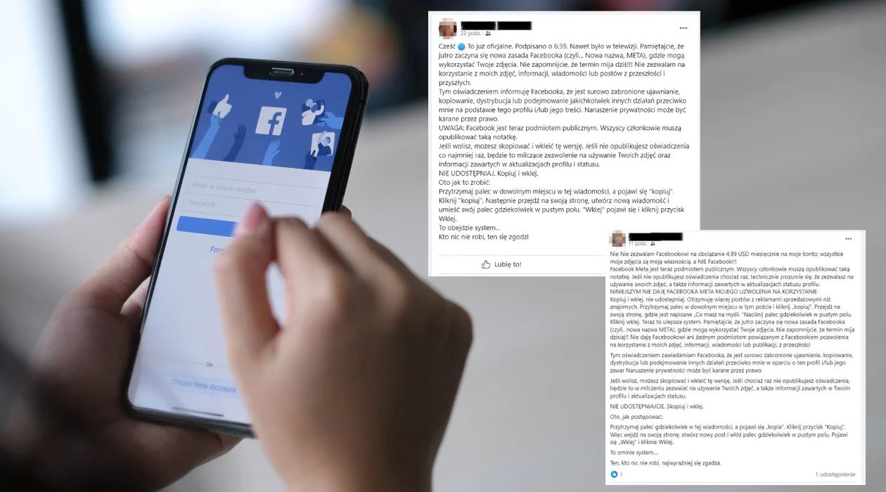 "Nie chcesz, by Facebook korzystał z twoich zdjęć? Opublikuj oświadczenie" To fake news! - Zdjęcie główne