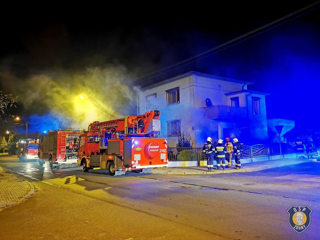 Pożar w budynku jednorodzinnym w Krotoszynie - Zdjęcie główne