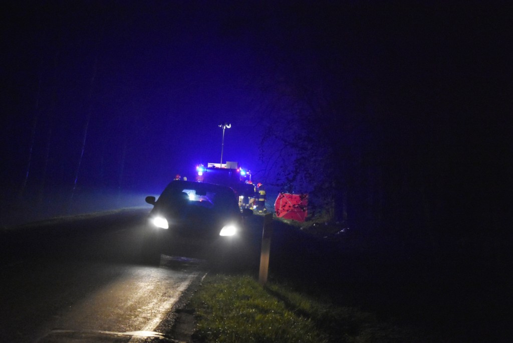 Wypadek śmiertelny na trasie Sulmierzyce - Krotoszyn