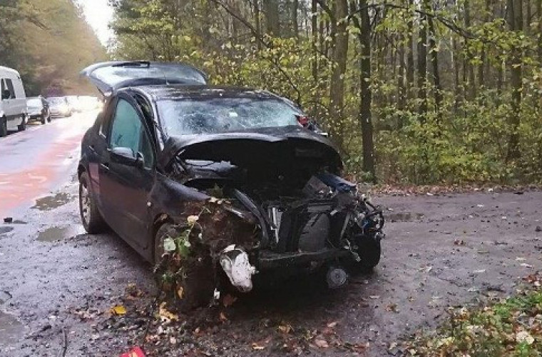 Krotoszyn - Sulmierzyce. Wypadek na drodze wojewódzkiej [FOTO] - Zdjęcie główne