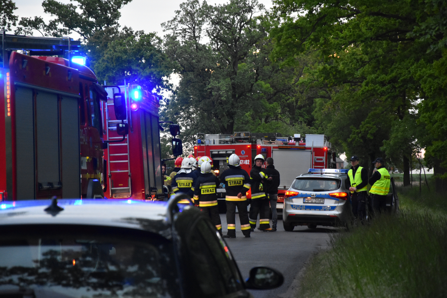 Wypadek śmiertelny pomiędzy Kuklinowem a Kromolicami