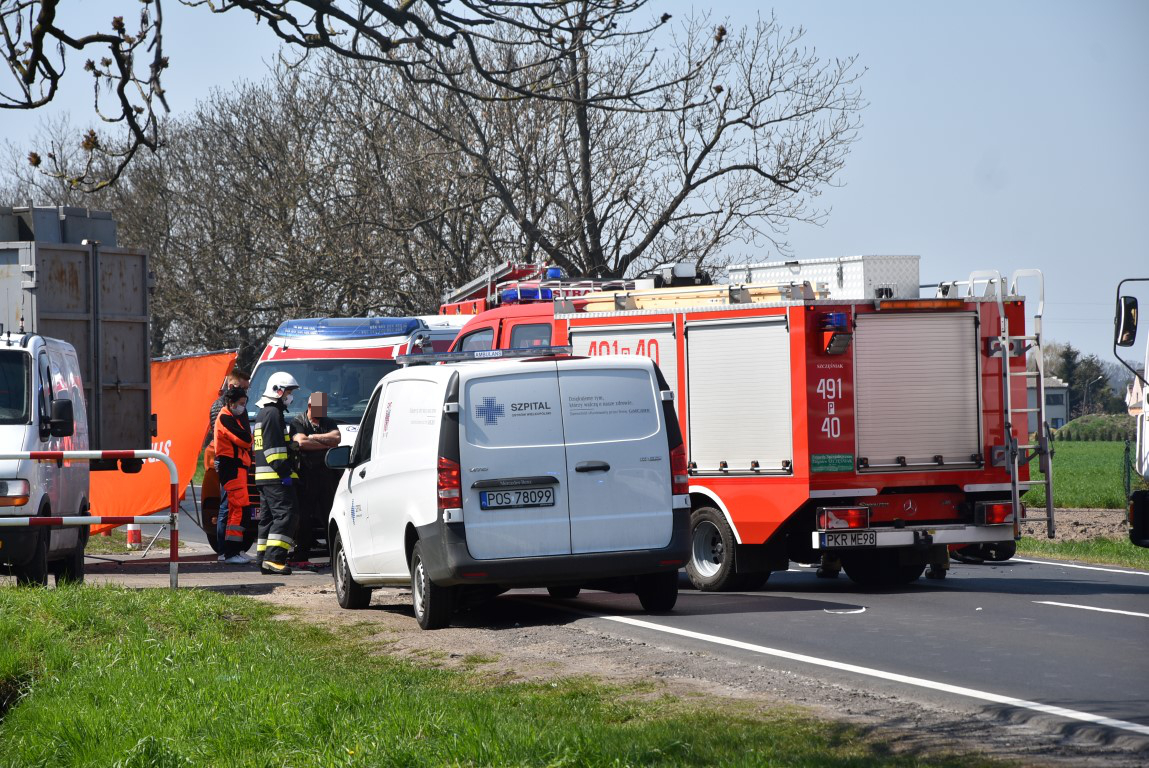 Wypadek śmiertelny w Kobylinie