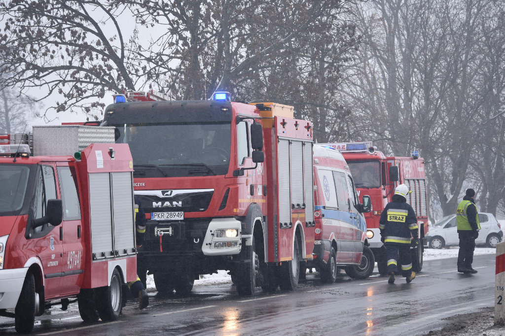 Pożar w Lutogniewie - Zdjęcie główne