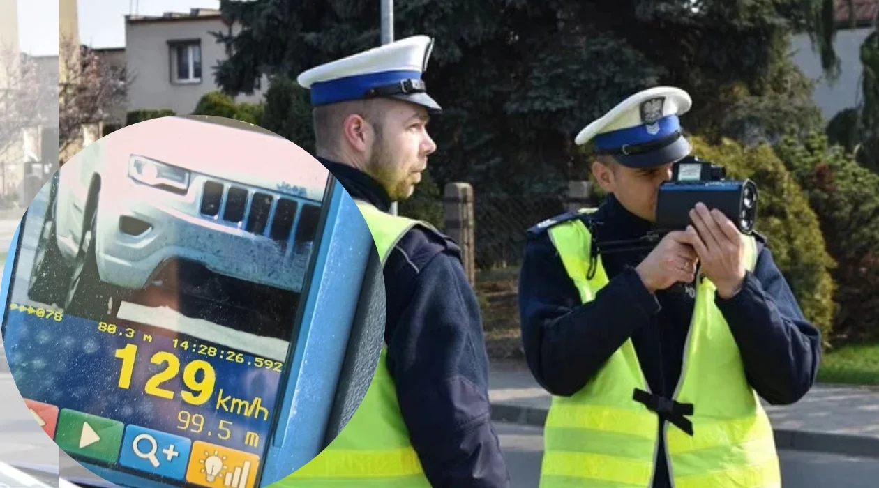 Smoszew. Jechał 129 km/h przez wieś. Pirat drogowy zatrzymany - Zdjęcie główne