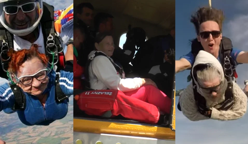 Niesamowite babcie, które skoczyły ze spadochronem - Zdjęcie główne