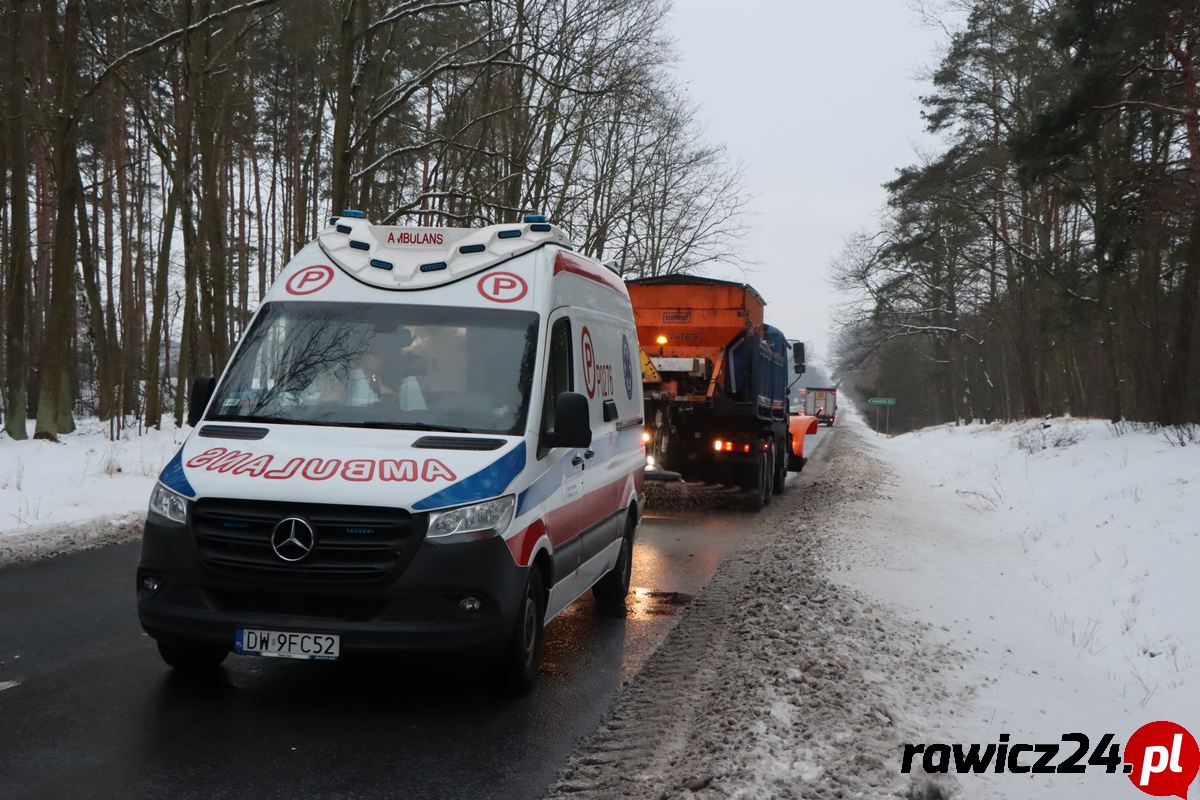 Wypadek na trasie Szymanowo - Słupia Kapitulna