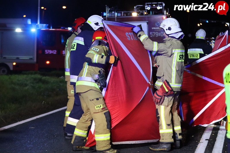 Wypadek pod Bojanowem na drodze wojewódzkiej 309