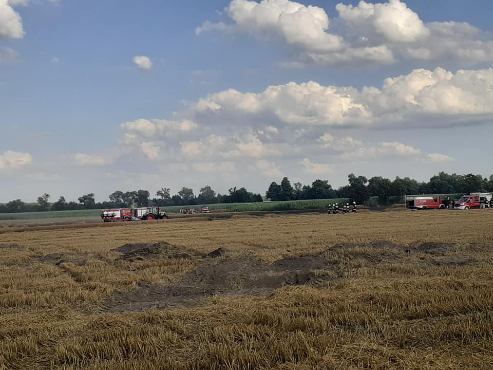 pożar w okolicach Starego Sielca