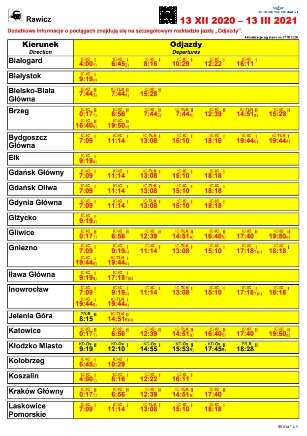 Nowy rozkład jazdy pociągów od 13 grudnia - Zdjęcie główne