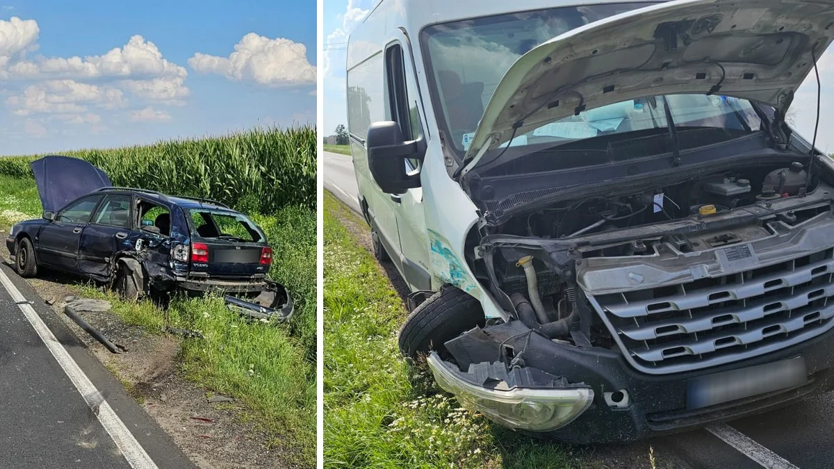 Kolizja na trasie Sobiałkowo - Topólka. Służby na miejscu - Zdjęcie główne