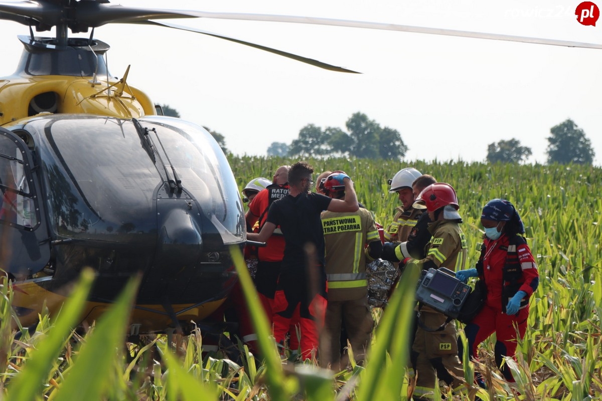 Wypadek na DK 36 na odcinku Dłoń - Smolice