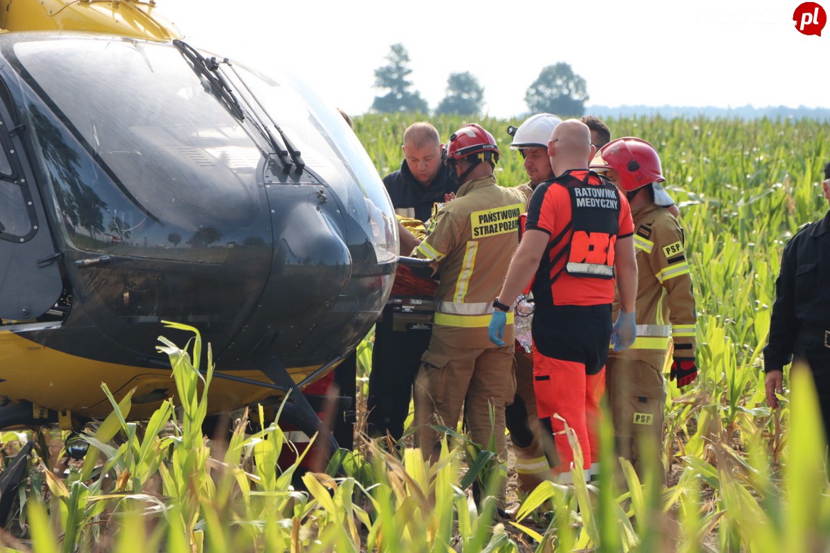 Wypadek na DK 36 na odcinku Dłoń - Smolice