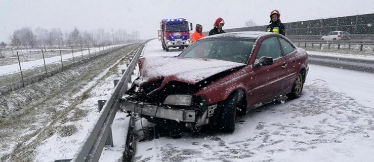 Ślisko na drogach. Kolizje na ekspresówce - Zdjęcie główne