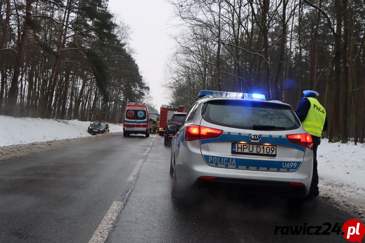 Wypadek na trasie Szymanowo - Słupia Kapitulna