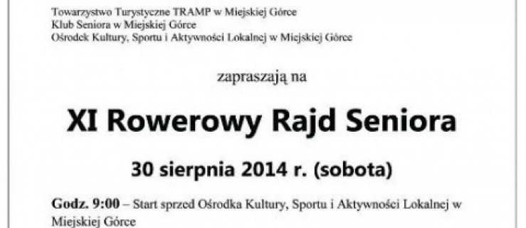 XI Rowerowy Rajd Seniora - Zdjęcie główne