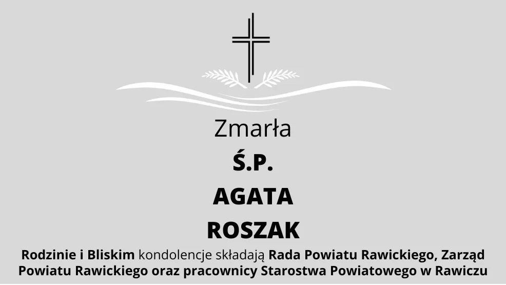 Zmarła Ś.P. Agata Roszak - Zdjęcie główne