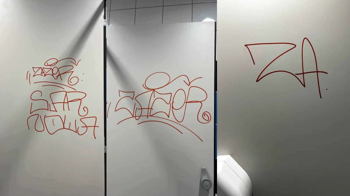 Dyrekcja rozkłada ręce na zachowanie jednego z uczniów. Wrócił wakacyjny problem z graffiti - Zdjęcie główne