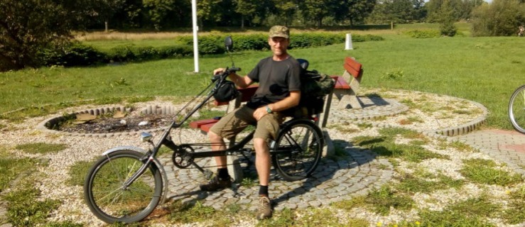Skonstruował sobie rower i pojechał w Polskę - Zdjęcie główne