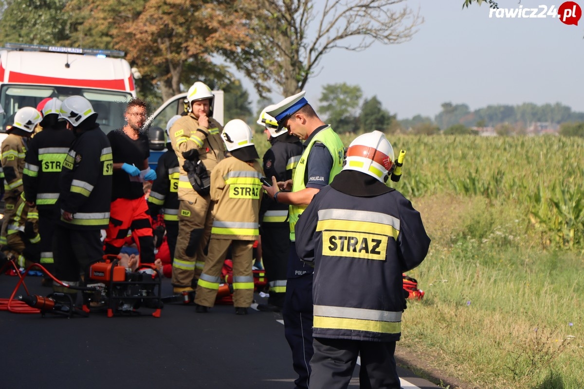 Wypadek na DK 36 na odcinku Dłoń - Smolice