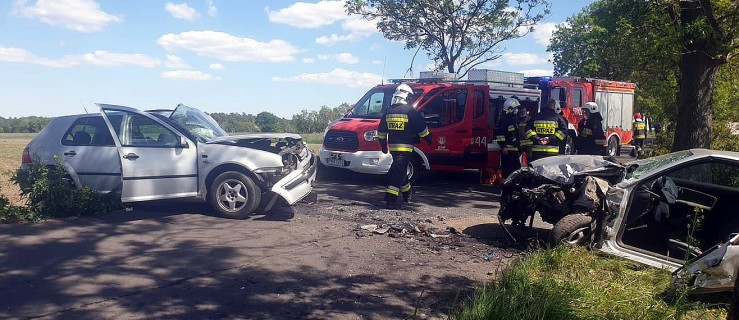 Zderzenie w okolicy Rozstępniewa. Trzy osoby w szpitalu [AKTUALIZACJA] - Zdjęcie główne