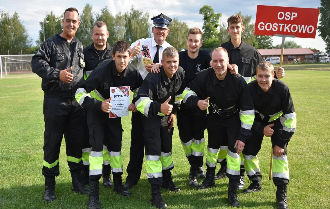 Seniorzy z Gostkowa wygrali zawody strażackie w Miejskiej Górce - Zdjęcie główne