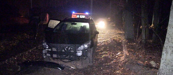 Wypadek na "ślepej" drodze w Załęczu - Zdjęcie główne
