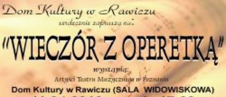 Wieczór z operetką odwołany - Zdjęcie główne