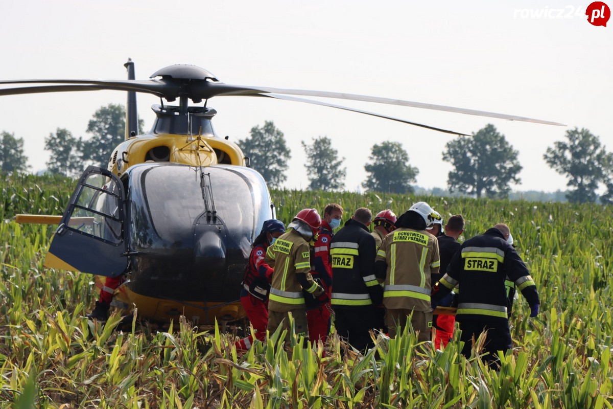 Wypadek na DK 36 na odcinku Dłoń - Smolice