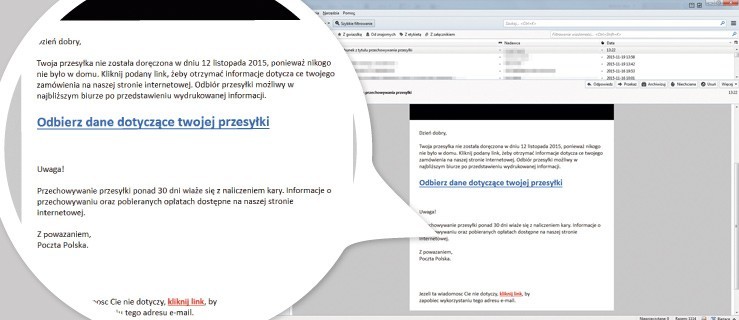 Poczta Polska ostrzega - uwaga na fałszywe e-maile - Zdjęcie główne