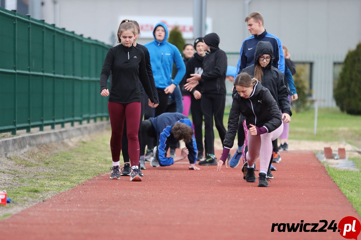 Treningi lekkoatletów Kadeta Rawicz