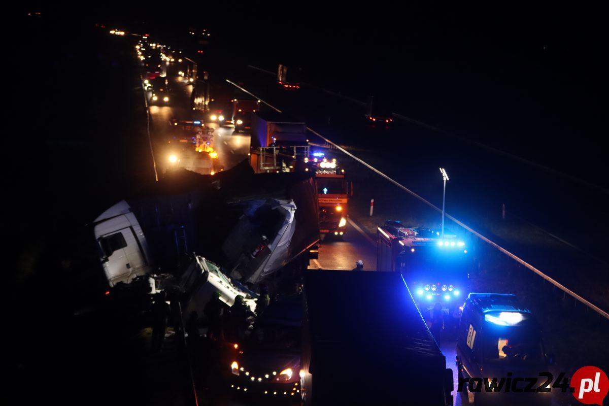 Wypadek na S5 pod Korzeńskiem