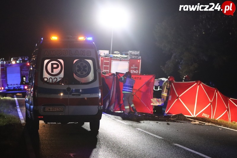 Wypadek pod Bojanowem na drodze wojewódzkiej 309