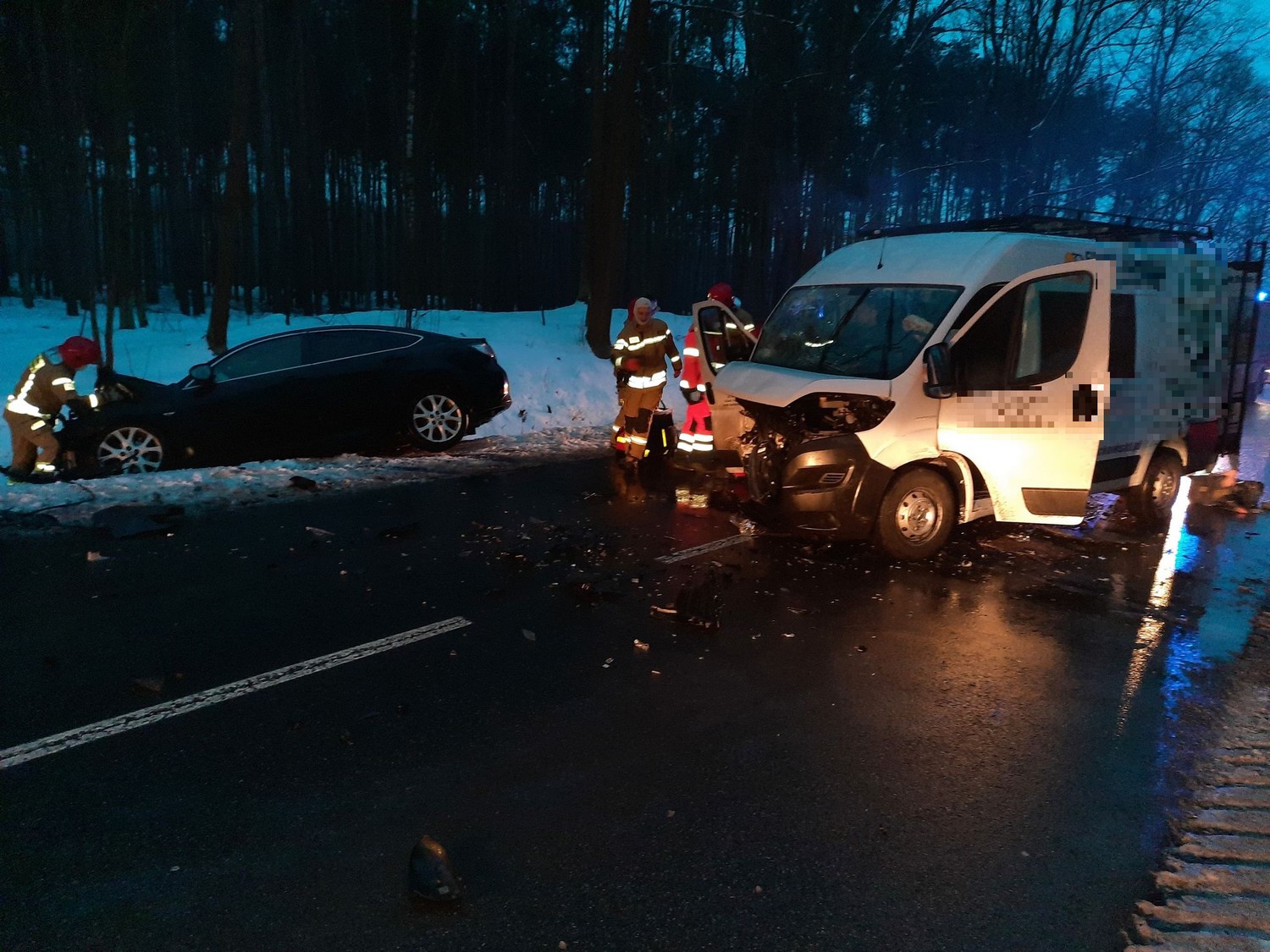 Wypadek na trasie Szymanowo - Słupia Kapitulna