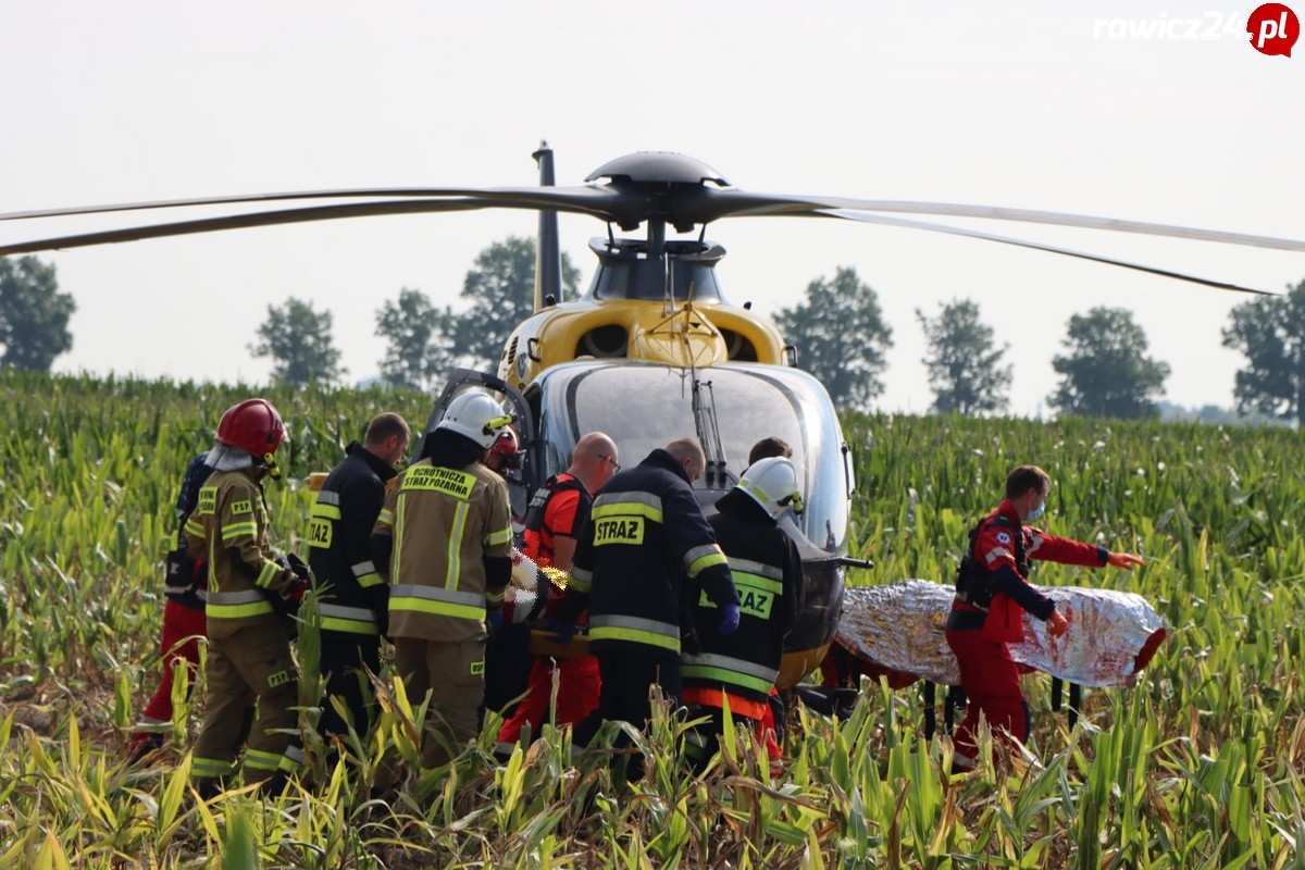 Wypadek na DK 36 na odcinku Dłoń - Smolice