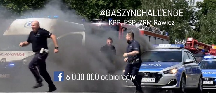 #GaszynChallenge rawickich służb ratowniczych ma już  6 mln odbiorców! - Zdjęcie główne