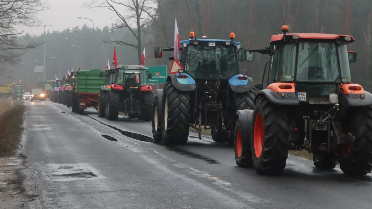 Planujecie jutro podróż przez powiat rawicki? Protest rolniczy w Szkaradowie - Zdjęcie główne