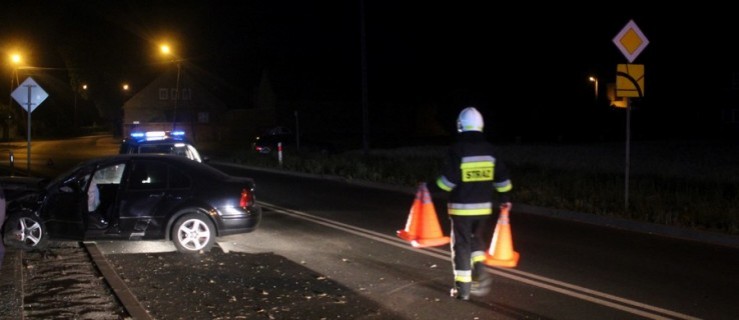 Był pijany. Skasował auto, drzewo, hydrant i płot [FOTO] - Zdjęcie główne