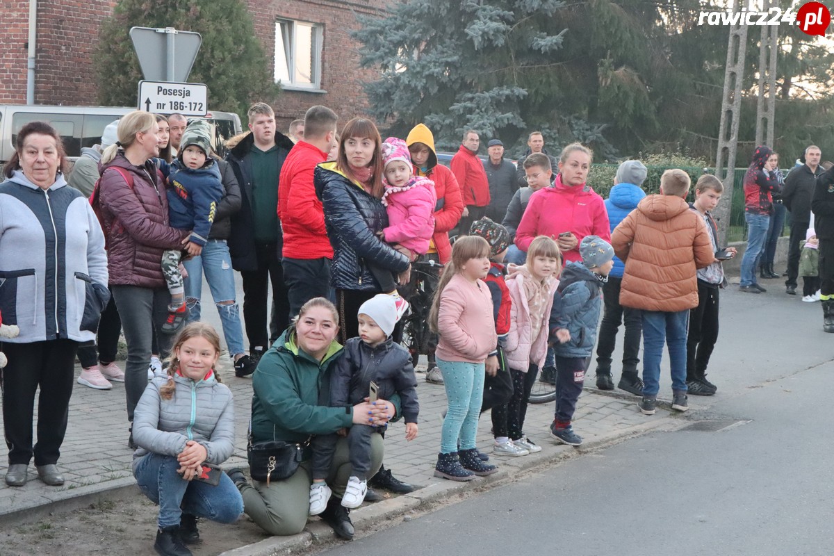 Powitanie nowego samochodu OSP Sobiałkowo