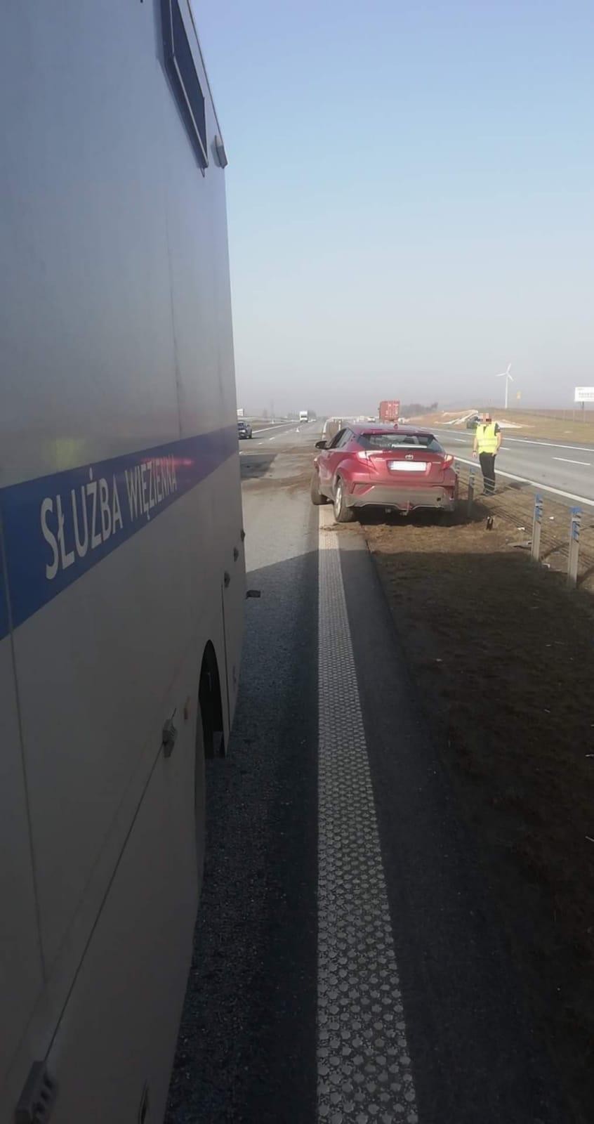 Wypadek na autostradzie A1