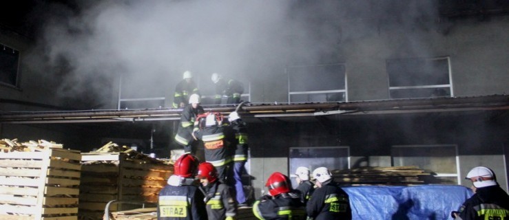 Pożar w stolarni w Zielonej Wsi - Zdjęcie główne